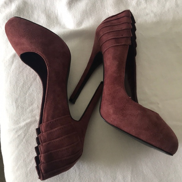 ALDO Botkins Suede Platform Heels 7.5 - Picture 2 of 8